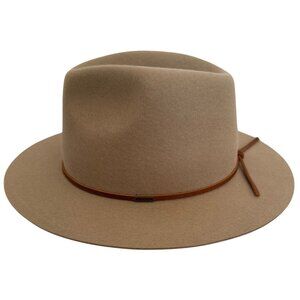 Brixton Mens Fedora Hat Tan Wool Felt Medium